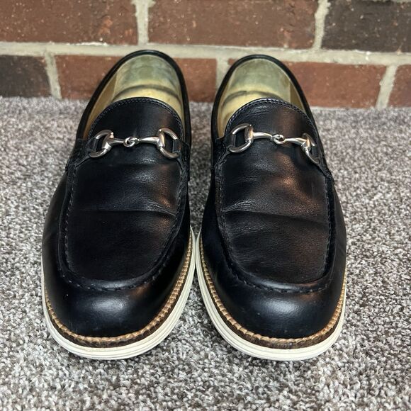 Cole Haan Grand OS Black Venetian Bit Loafers - Picture 2 of 9